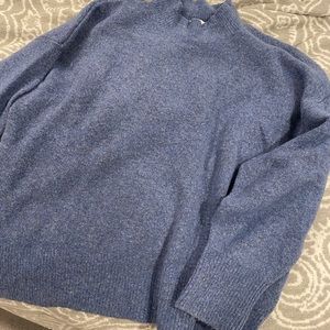Blue warm sweater